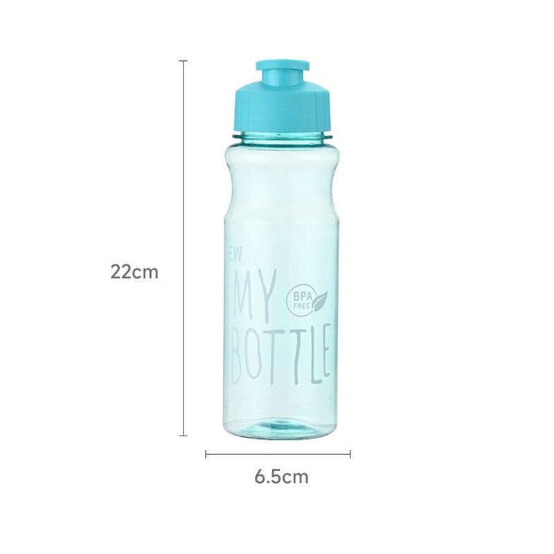 600ml Plastic Water Bottle Lightweight to Carry Sport Cup with Rope Anti-drop Outdoor Use Water Container Adorable Student Couple Water Cup Mug Gift