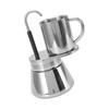 Moka Pot with Single Spout DIY Tube Coffee Pot Cup Set Outdoor Camping Coffee Maker Appliances Tools