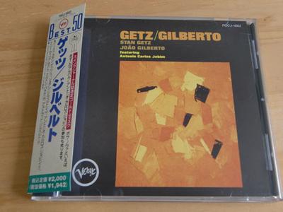 CD STAN GETZ JOAO GILBERTO  Getz  Gilberto POCJ1802 Verve Records 1990 Japan Jazz Used