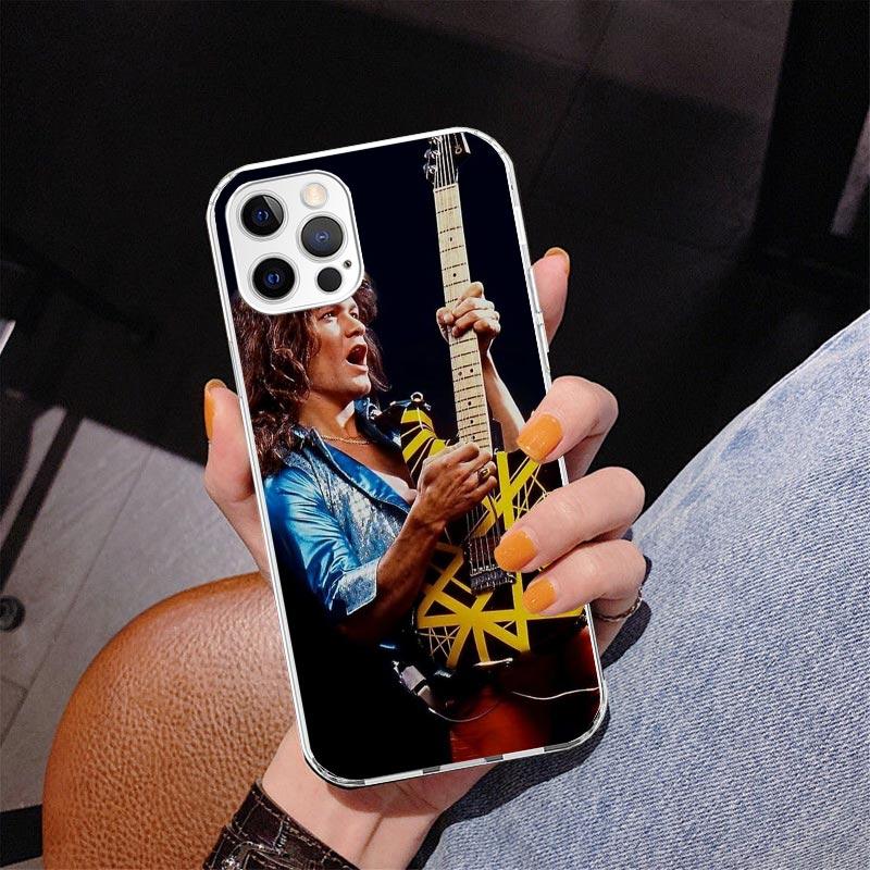 

Eddie Van Halen Graphic Guitar Phone Case For iPhone 17 Air 16 Pro Max 16E 15 + 14 Plus 11 12 13 Mini 7 8 SE Gift Print Cover Fu iPhone 14 Pro Max