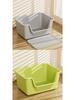 Anti-Splash Open-Top Cat Litter Box with Deodorant for Large Cats