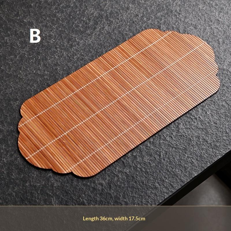 Creative Handmade Bamboo Tea Mat Craftsmanship Kung Fu Tea Set Accessories Tea Making Insulation Mat Bamboo Mat Dry Tea Mat