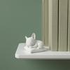 3D Printed Bulldog Figurine, Cute Sleeping Dog Statue, Collectible Animal Ornaments for Car, Office Desk Decor