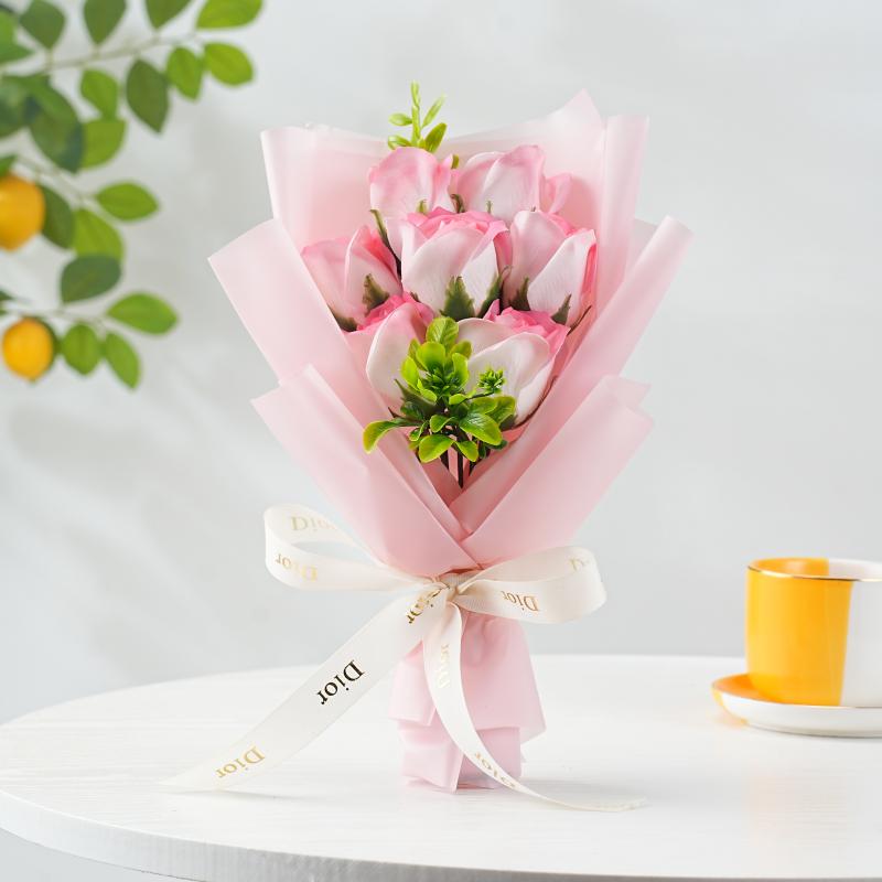 Scented Soap Rose Bouquet: Perfect Gift for Mother's Day, Valentine's, Birthdays - Ideal for Girlfriends, Moms, Besties, Teachers.