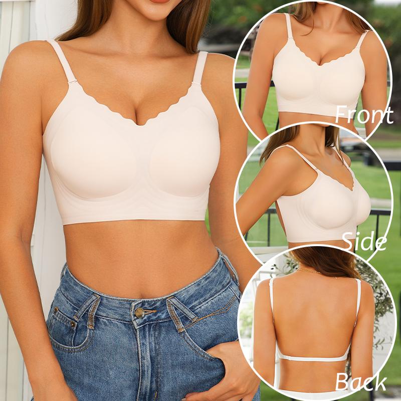 Women's Push Up Soft Bra Removable Padded Bra Comfort Seamless Full Coverage Everyday Bra Underwear For Women S-XXL