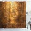 Retro Egypt Pyramid Pharaoh Painting Printed Shower Curtains Waterproof Bathroom Decor Cloth Curtain Set With Hook Bath Screens