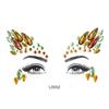 Face Jewels Festival Clothing Rhinestone Face Gem Jewelry Rave Mask DIY Diamond Face Sticker For Festival Clothing Masquerade Face Decoration