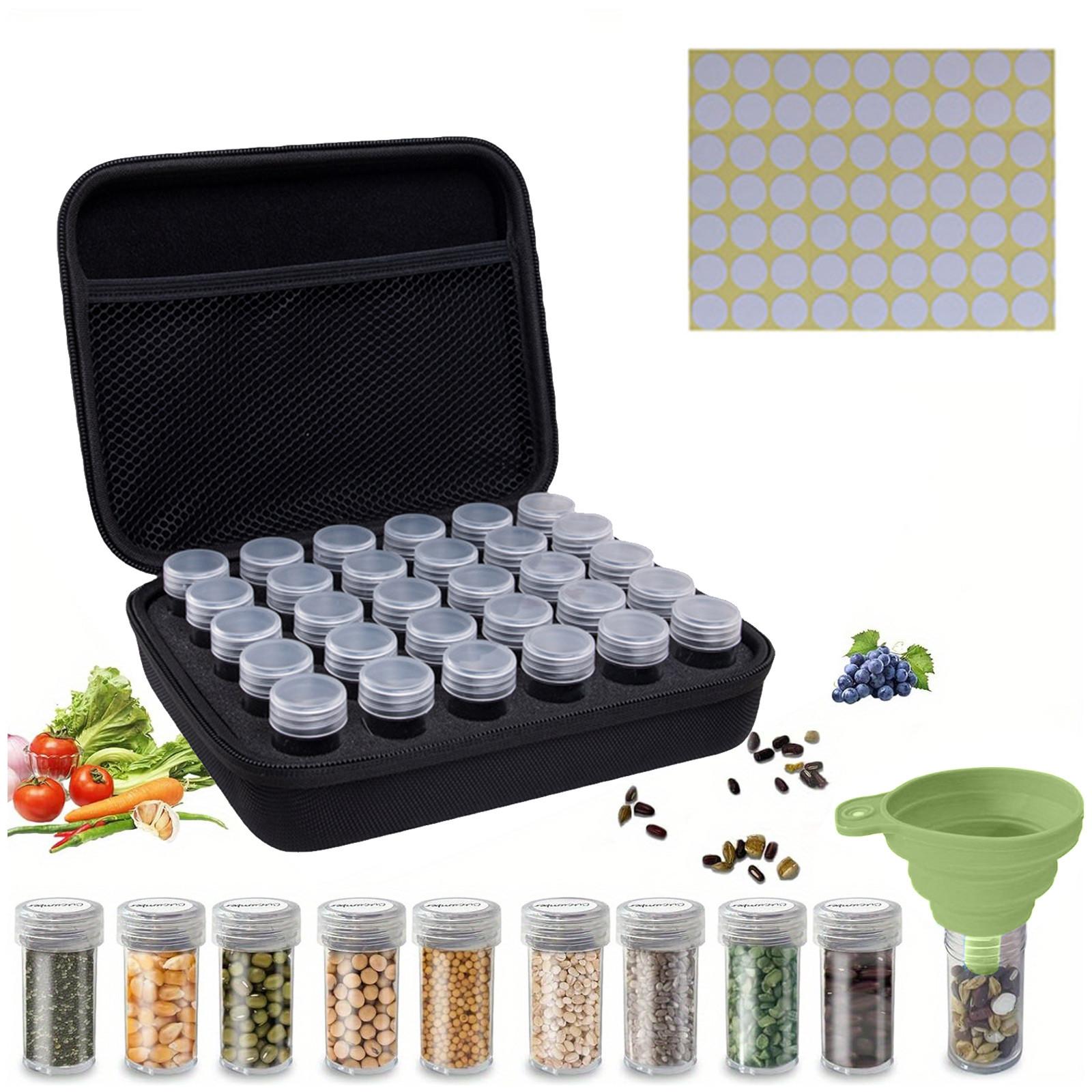 

60 семян водонепроницаемый ящик для хранения картина разделенный алмазный мешок для хранения One Size чёрный