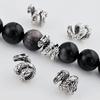 10Pcs Exquisite Carved Alloy Dragon Beads for DIY Braided Bracelet Necklace Pendant Jewelry Craft Making Supplies