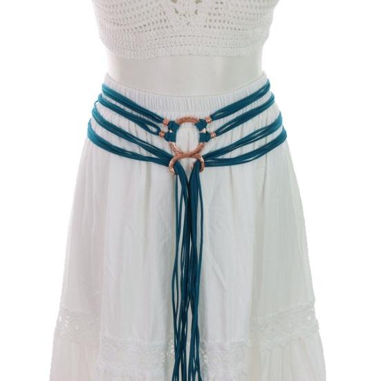 Viking Witch Rope Belt Adjustable Length Renaissance Halloween Waist Belt Festivals Role-Playing Costume Accessory