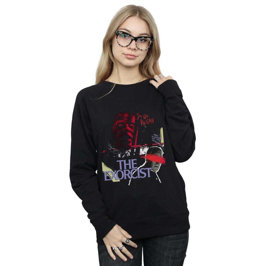 The Exorcist Womens/Ladies Scratched Eyes Sweatshirt
