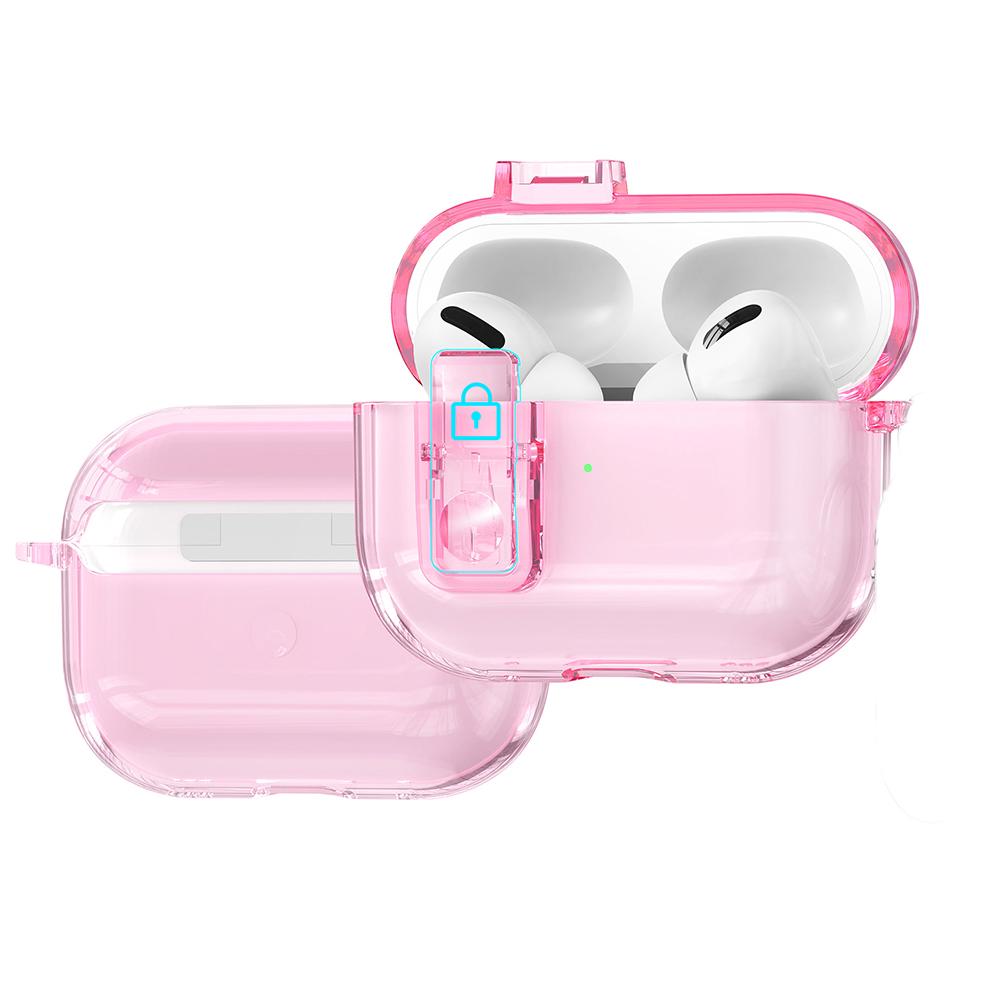 Transparent Earphone Case For AirPods Pro 3 Unique Lock-on/off Design One-touch Automatic Flip-open Lid Clear Headphone Cover