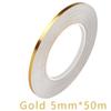 Golden Silvery Floor Edging - 1 Roll, 50m, Waterproof, Self-Adhesive, Glam Style, Shimmery Finish, for Home Decoration