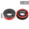 2pcs H11 ABS LED Headlight Bulb Base Adapter Socket Retainer Holder Black New