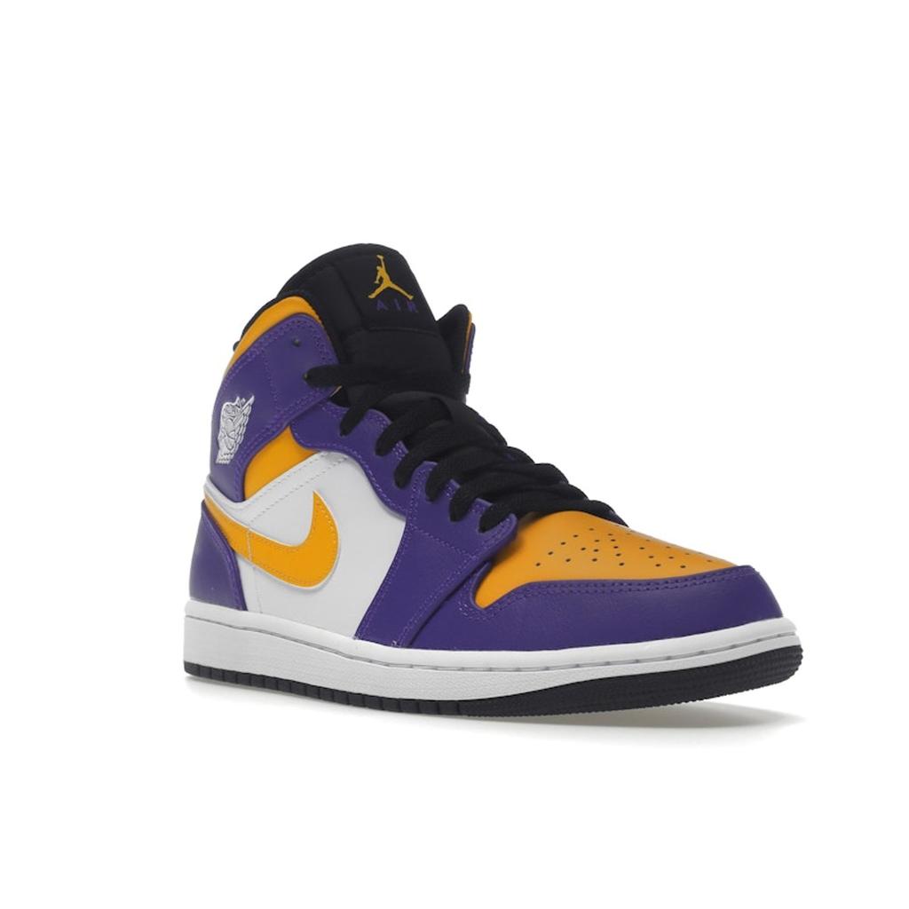 Air Jordan 1 Mid Lakers Men Sneakers Purple Dark-Concord Taxi DQ8426-517