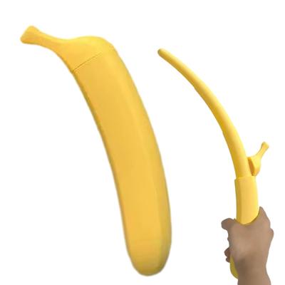 1/2/3Pcs Retractable Banana Longsword Toy 3D Printed Plastic Banana Wand Extendable Banana Stick Men Women