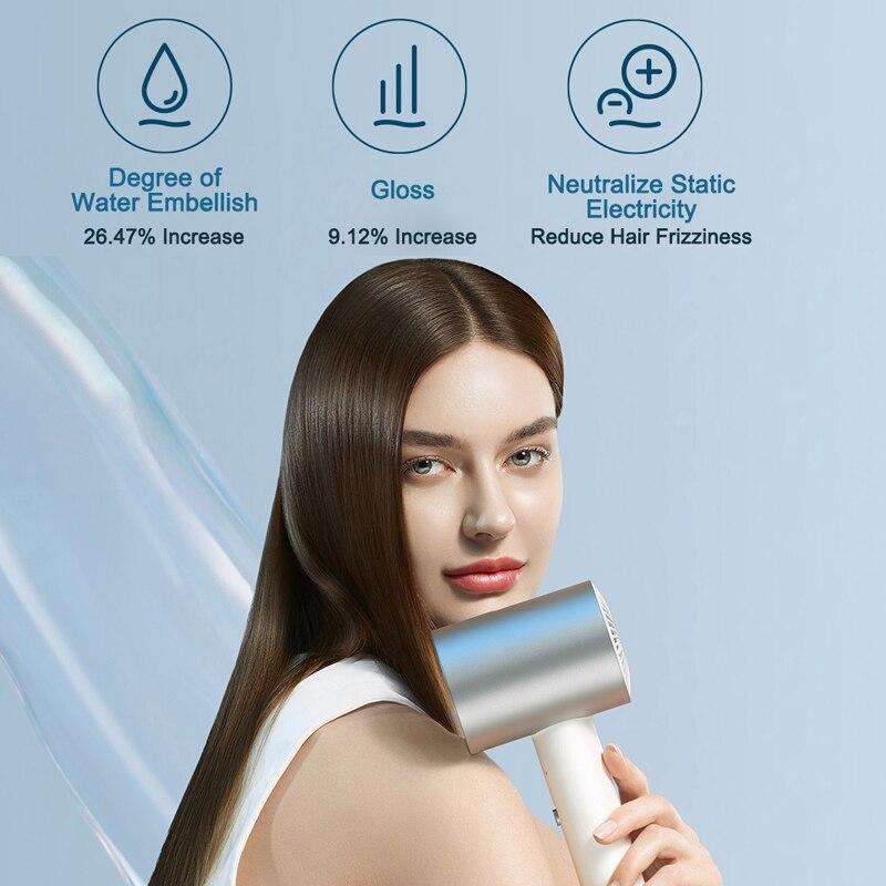 💰Pirkt XIAOMI MIJIA H500 1800W Anion Professional Hair Dryer Water Ion Negative Ionic Blower
