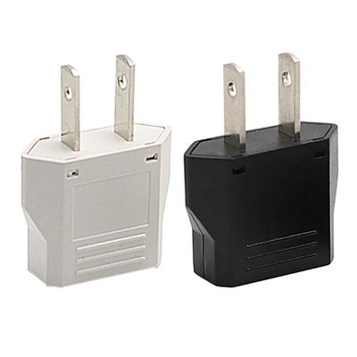 Tragbarer Reiseadapter US auf EU Steckeradapter Standard Amerika Flach 2-Pin auf Europäische Runde 2-Pin Buchse Konverter