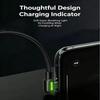 Double Angled USB C Charging Cable Fast Speed Data Sync Reinforced Braided Cord For Phones And Tablets
