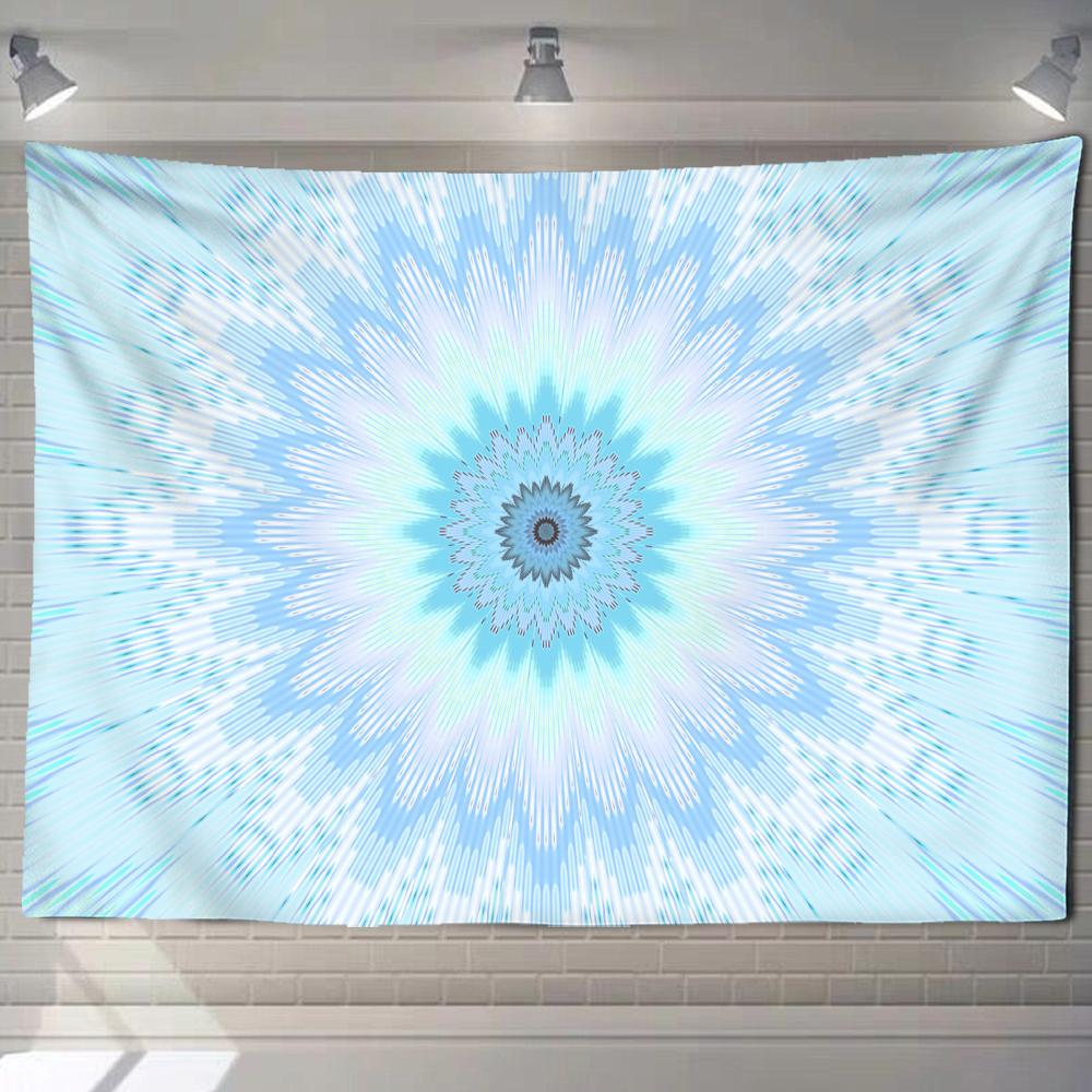 Mandala Tapestry Wall Hanging Beach Rug Blanket Psychedelic Mattress Boho Yoga Shawl Mat Bedroom Living Room Decor Tapiz