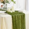90*300cm Table Runner, Pleated Bohemian , Balinese Yarn Tablecloth, Wedding Party Decoration