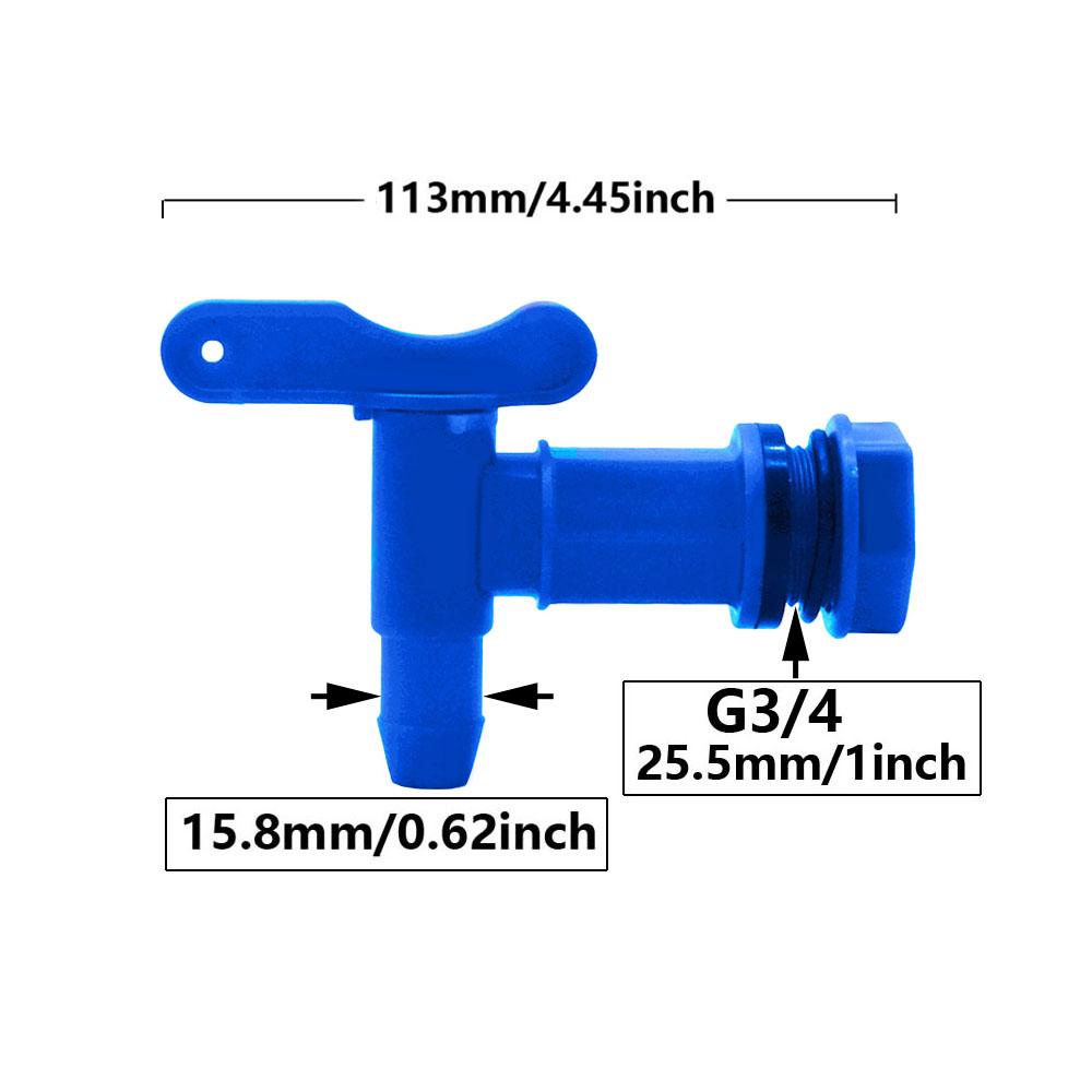 

3/4 IBC Tank Tap Adapter Coarse Thread S60 to 5/8 Hose Garden Water Tanks Faucet Replacement Connector Valves