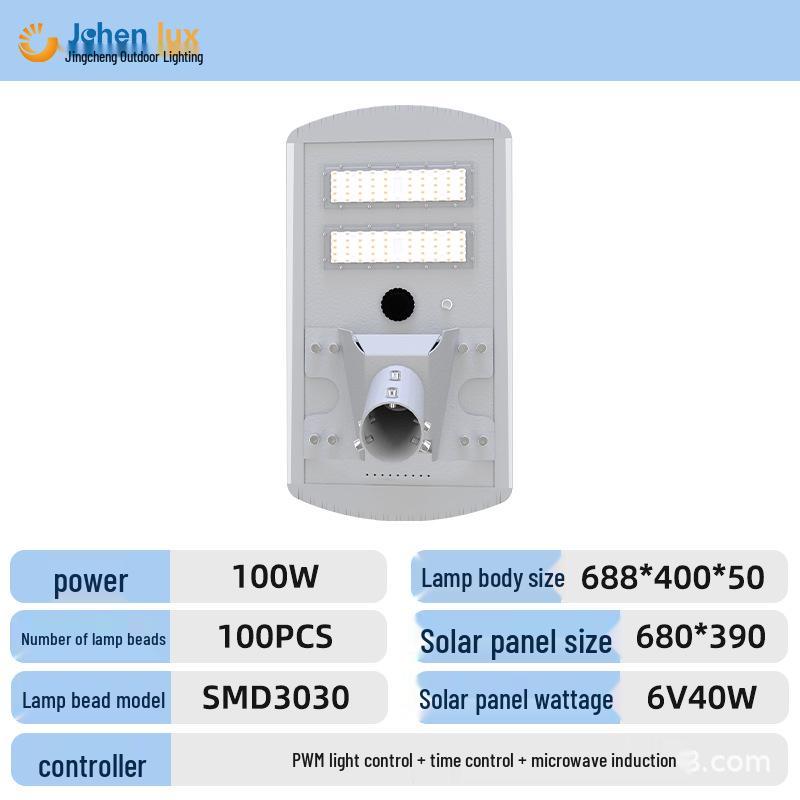 

High-Brightness Solar Street Light with Motion Sensor for Rural and Municipal Engineering