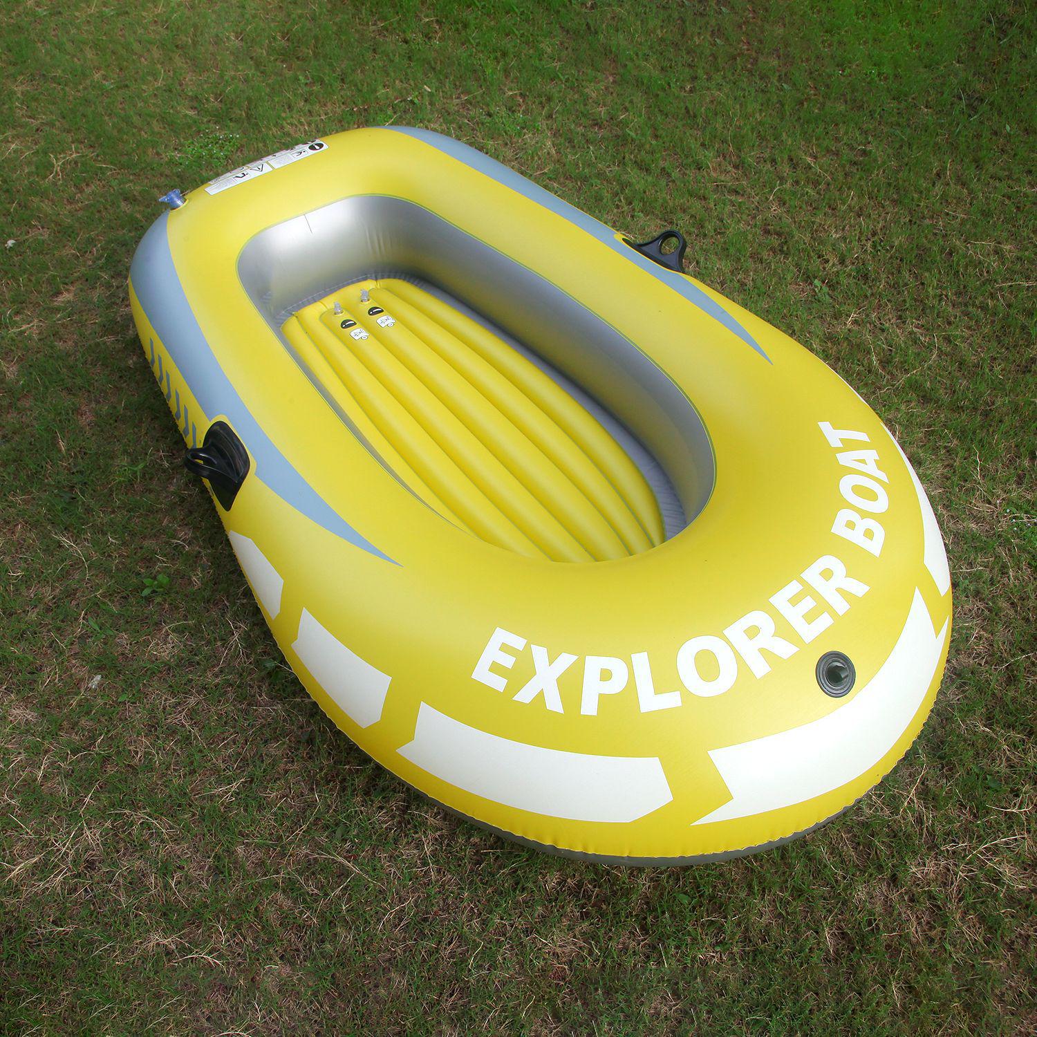 Двухместная надувная рыболовная лодка-плот из ПВХ