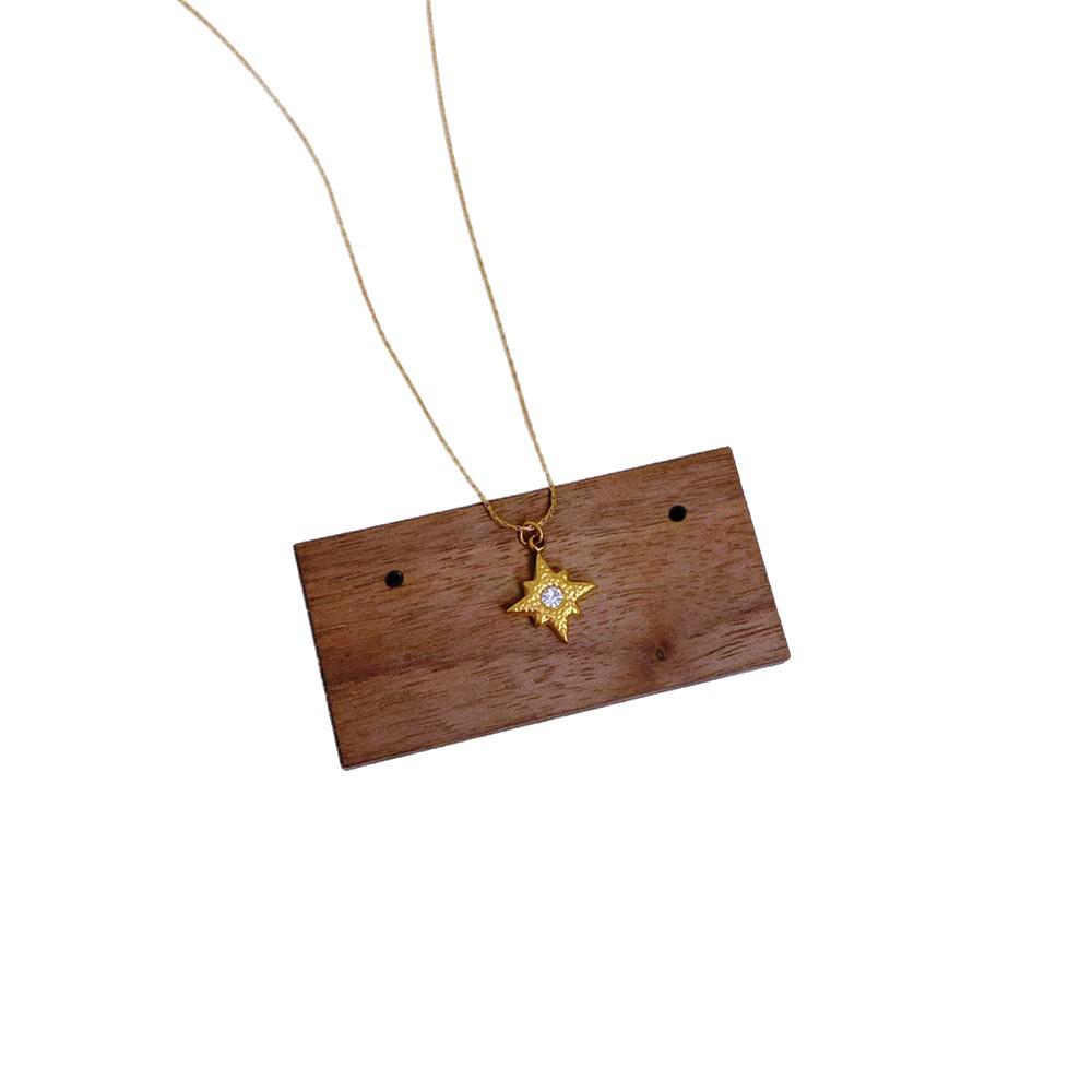 High-End Versatile Titanium Steel Diamond Star Pendant Necklace for Women - Simple Luxury Collarbone Chain