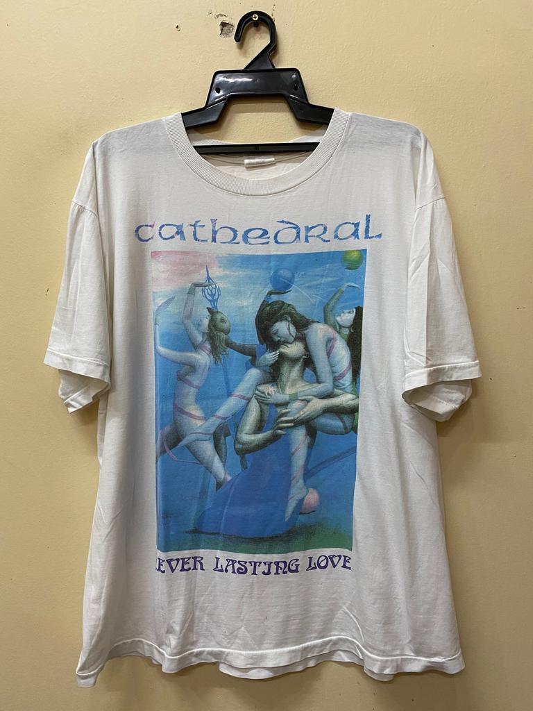 Vintage 90s Cathedral Printing By BRILLIANT Merchandising Band t shirt