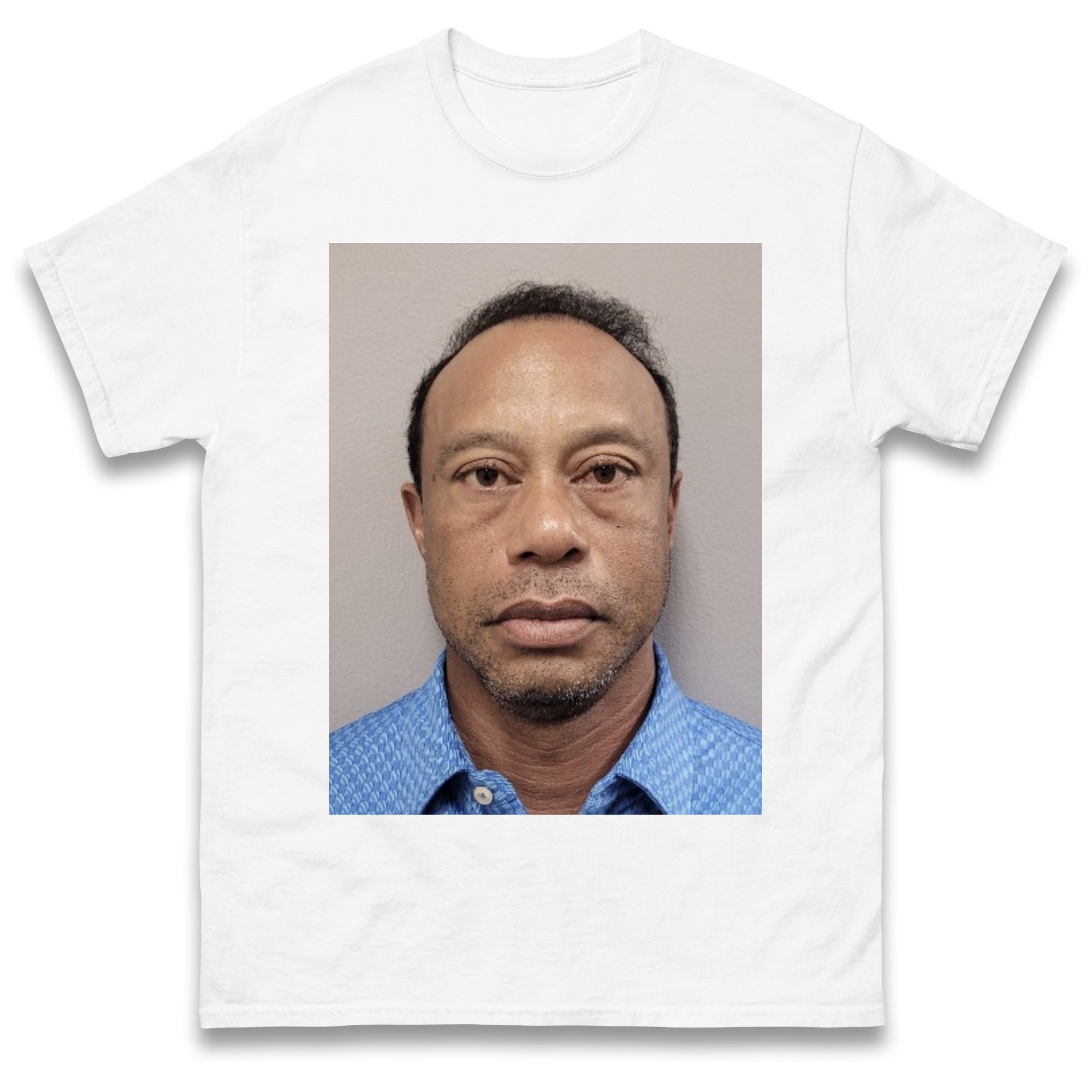 Tiger Woods Mug Shot T Shirt Tshirt Mens Womens Unisex Tops Tees M