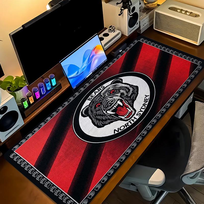 North Sydney Bears Color Mouse Pad Large Gaming Table Cushion Non-slip Laptop Tablet Big Mousepad XXL Mat Mini PC Playmat With Lock edge