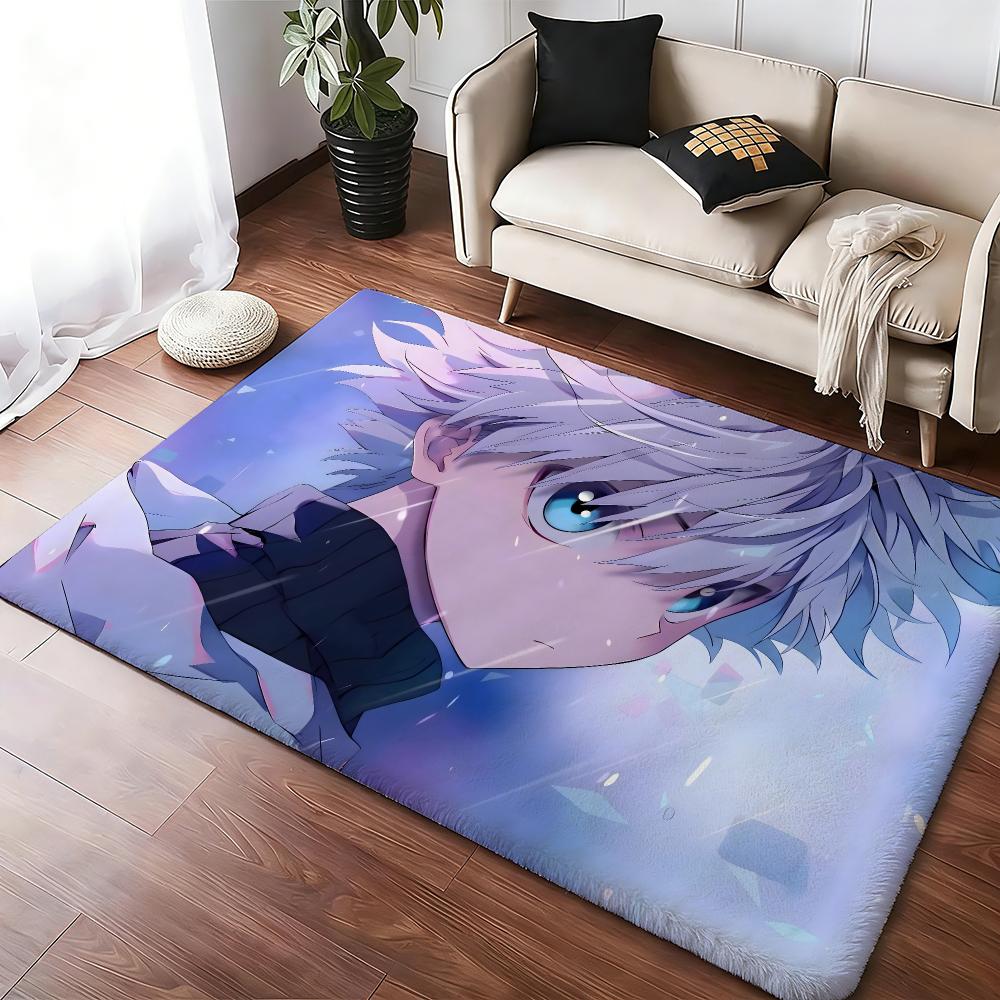 Killua Zoldyck Floor Mat Soft Thickened Absorbent Non-Slip Bedroom Living Room Door Mat Home Decor Flannel Rugs