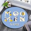 Custom Name,Moomin pattern round rug,Carpet Rug for Living Room Bedroom Playroom ,Non-slip Floor Mat,Holiday Gifts and Birthday Gifts.