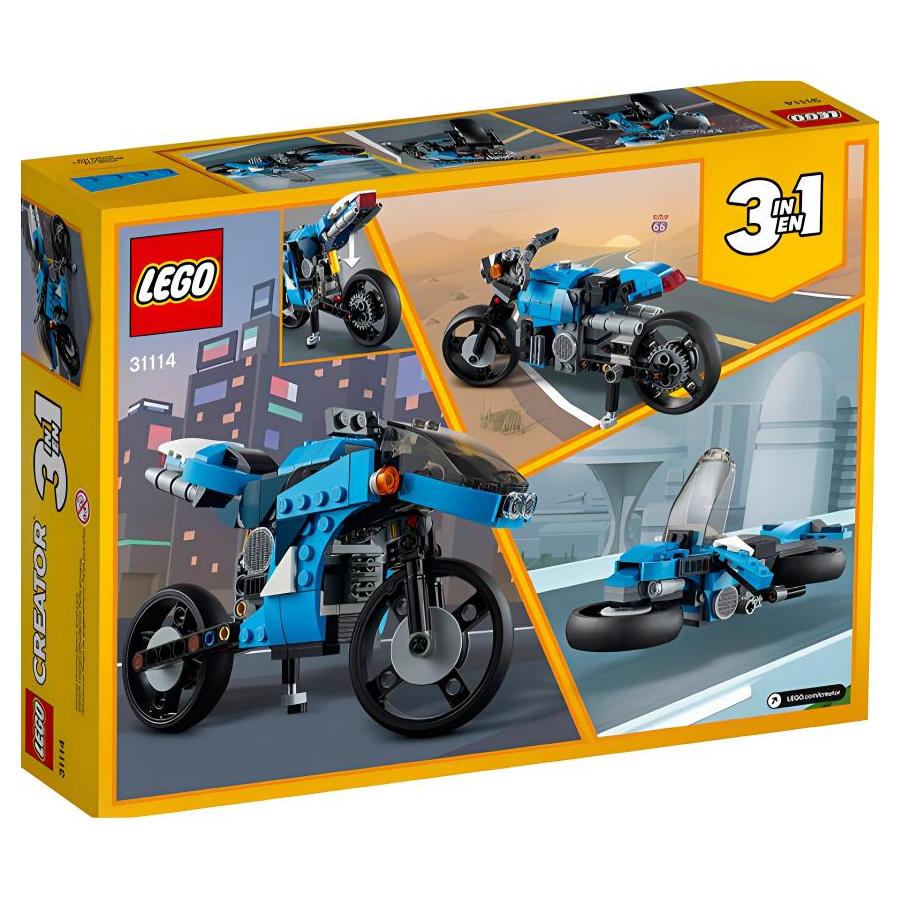 LEGO LOGO Creator Super Motorrad Bausteine 236pcs 31114