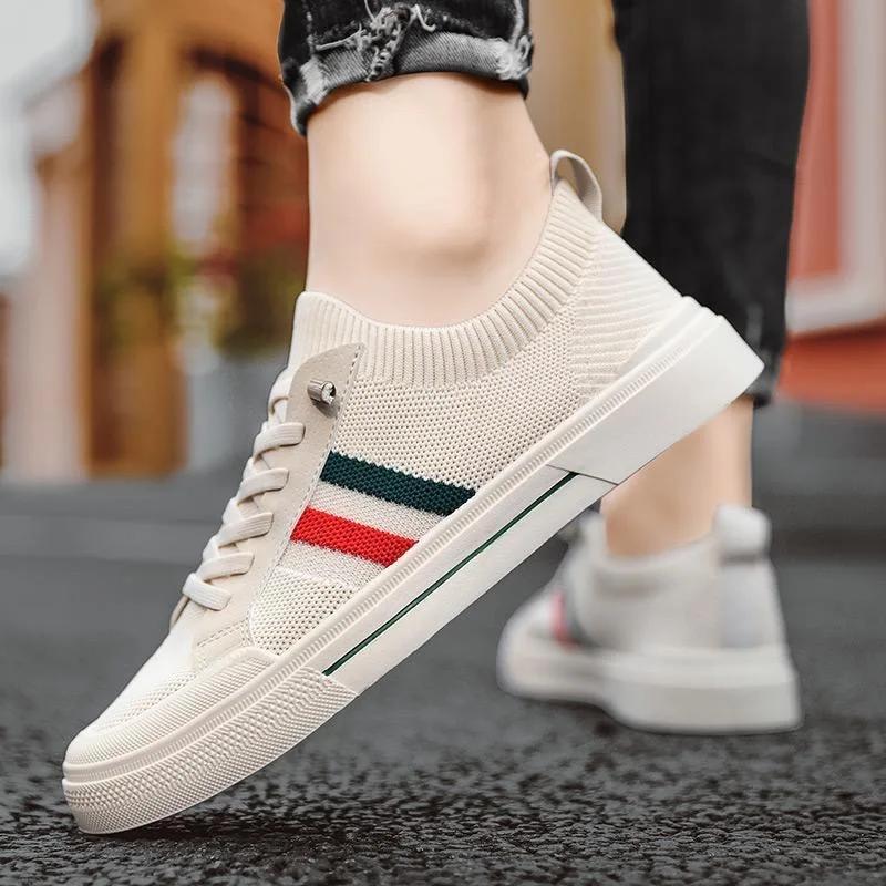 Breathable Men's Shoes Summer Mesh Board Shoes Soft Soled Outdoor Casual Sports Shoes Trend Men Sneakers Slip-on Canvas Shoe