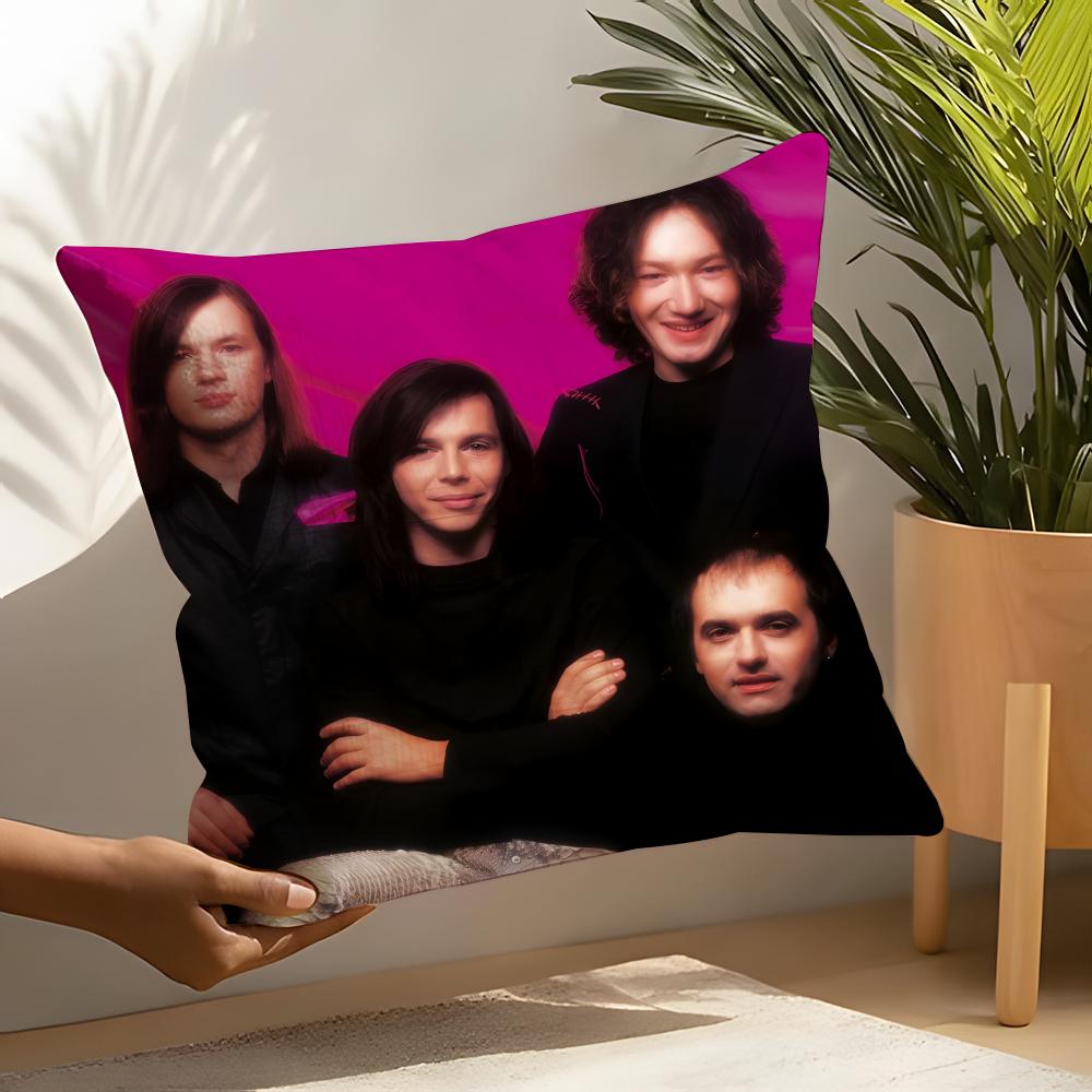M-Mumiy T-Troll Band Pillow Case Linen Cushion Covers For Decorative Sofa Home Pillows Case Car Chair Pillows Cases