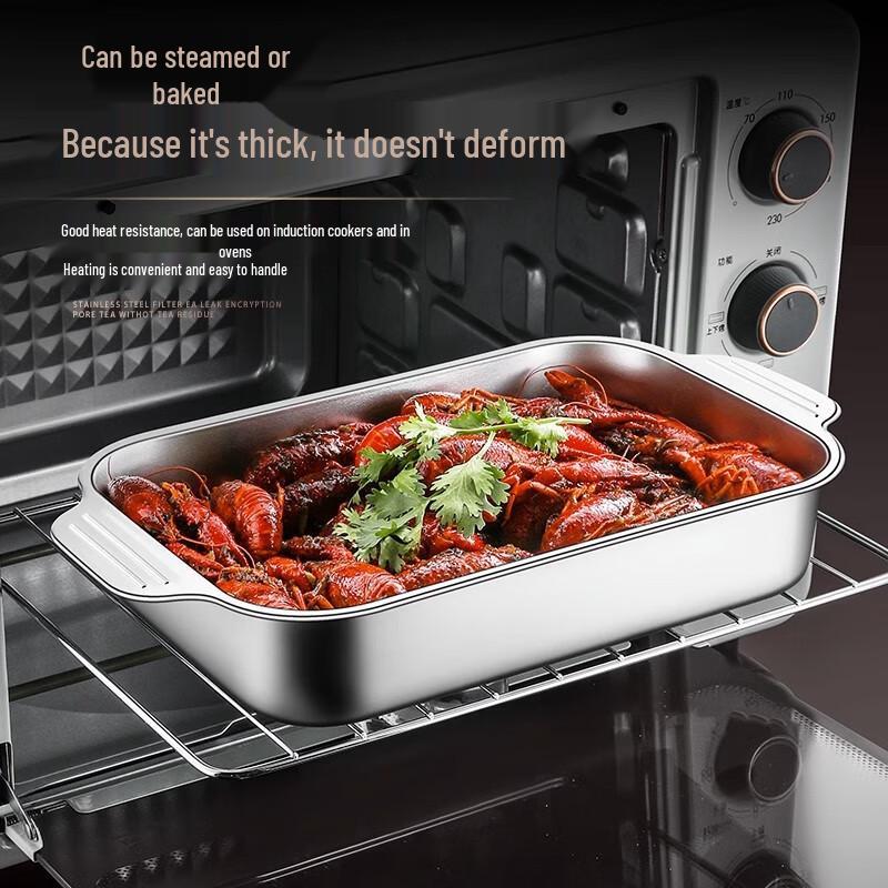 Ru Han Stainless Steel Roasting and Grilling Pan