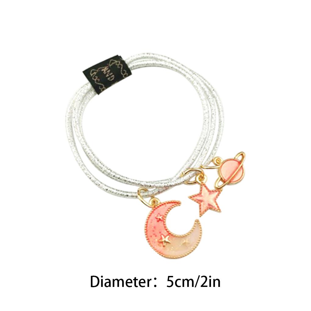

Star Moon 3 Layers Hair Tie Rubber Band Head Rope Ponytail Holder Headwear for Women Girls