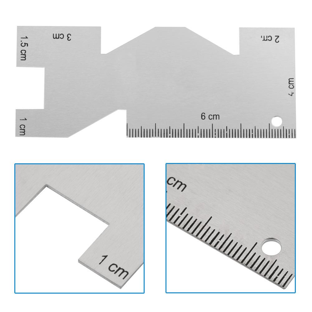 1Pcs Metal Measuring Gauge Quilting Ruler Sewing Tool Accessory
