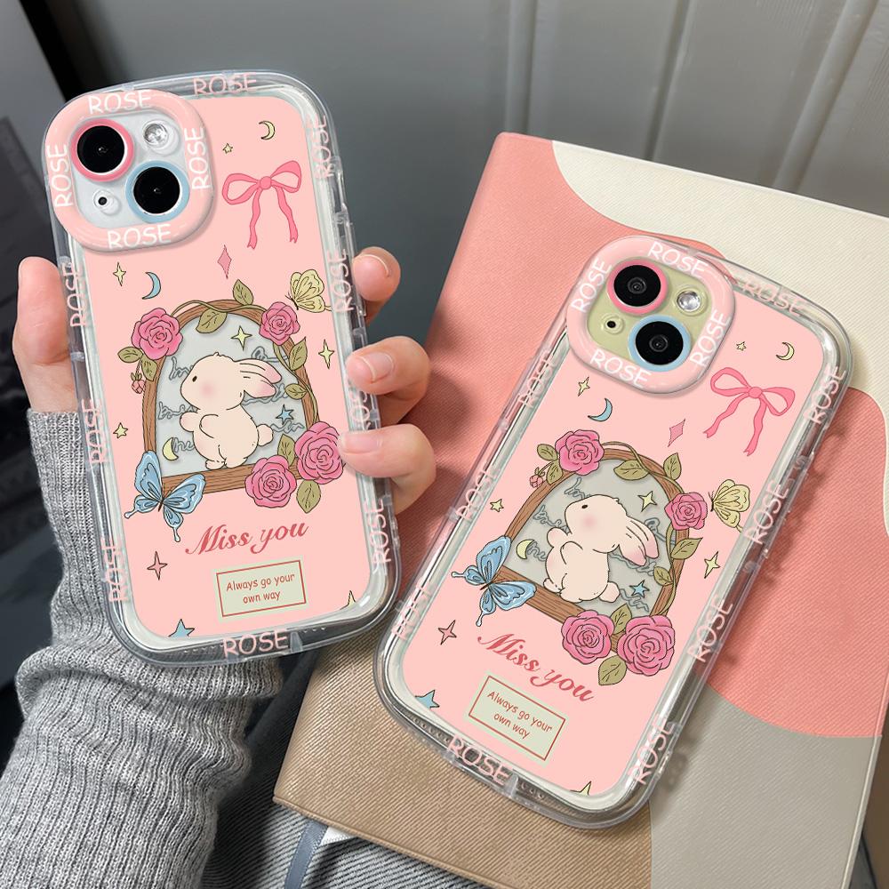 Mobile Phone Cases for iPhone 11 13 XR 15 Pro Max 12 14 Pro Max Case iPhone 16 7 Plus 8 Plus XS Max Cartoon Pattern Anti-drop Protection Shockproof