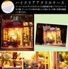 Moin Moin Puppenhaus Miniatur DIY-Bausatz Sternenhimmel Blumenladen mit Willkommens-LED Acryl und Spieluhr Set Hund, Lichter, Koffer, (2009DH197)