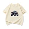 Kids Cotton T Shirt Cool Cartoon Offroad Vehicle Print Crew Neck Short Sleeve Tee Casual Boys Girls Summer Tops