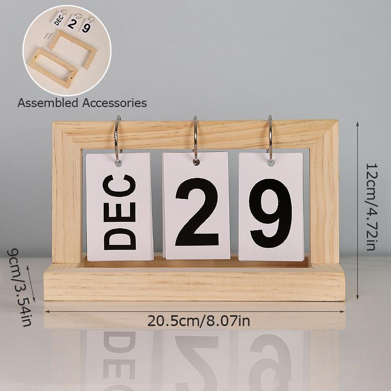 

Современный Минималистичный Стиль Перекидной Вечный Календарь Ежедневный Перекидной Дизайн Настольный Календарь Украшения Для Гостиной Офиса Дома 1PC
