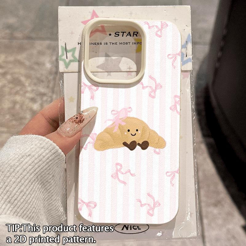 

Cute Bake Yellow Croissant Design Phone Case for Xiaomi Redmi Note 15 14 13 12 11 Pro Plus 4G 5G 10 9 8 15C 14C 13 12C 10C Cover Redmi note 15 Pro 4G