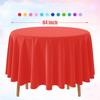 Disposable Round Solid Color Table Cloth Round Plastic Tablecloths Colorful Round Table Covers for Fiesta Home Party Decorations