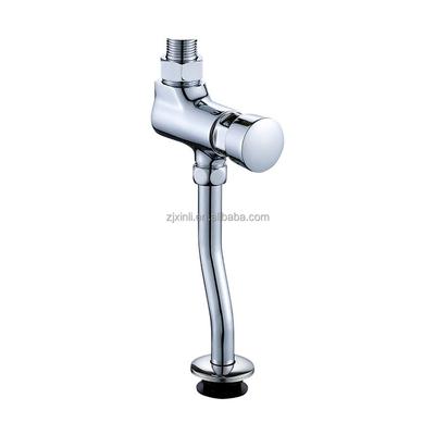 X10010ABSCR Wandmontierter Chromfarbener Hochwertiges Messingmaterial Druck Urinal Spülventil