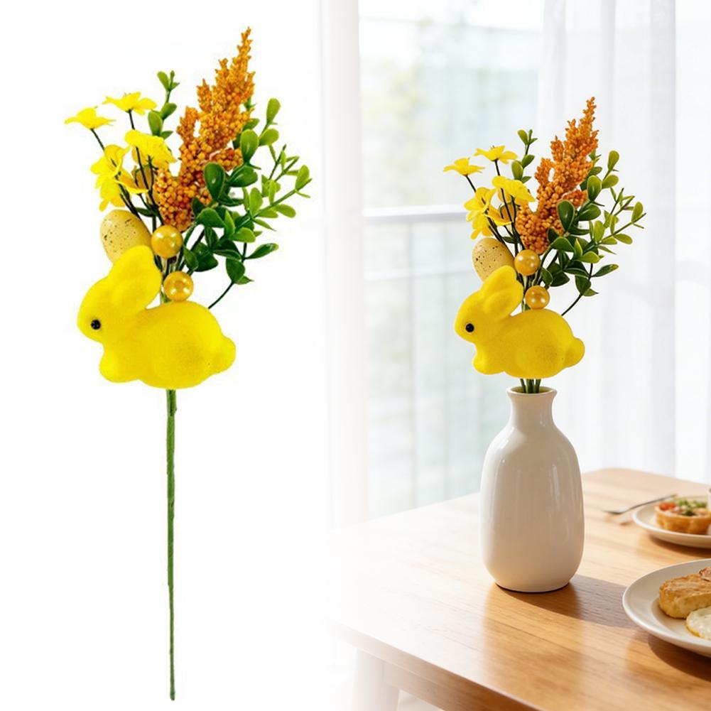 

Easter Eggs Branch DIY Tree Artificial Flower Arrangements Bouquets Desktop Decoration Home Office Garden Easter Party Decor жёлтый
