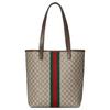 Gucci Ophidia Monogram Coated Fabric Tote Bag Men Tote Bags Beige Brown 834465-FAEOI-9746