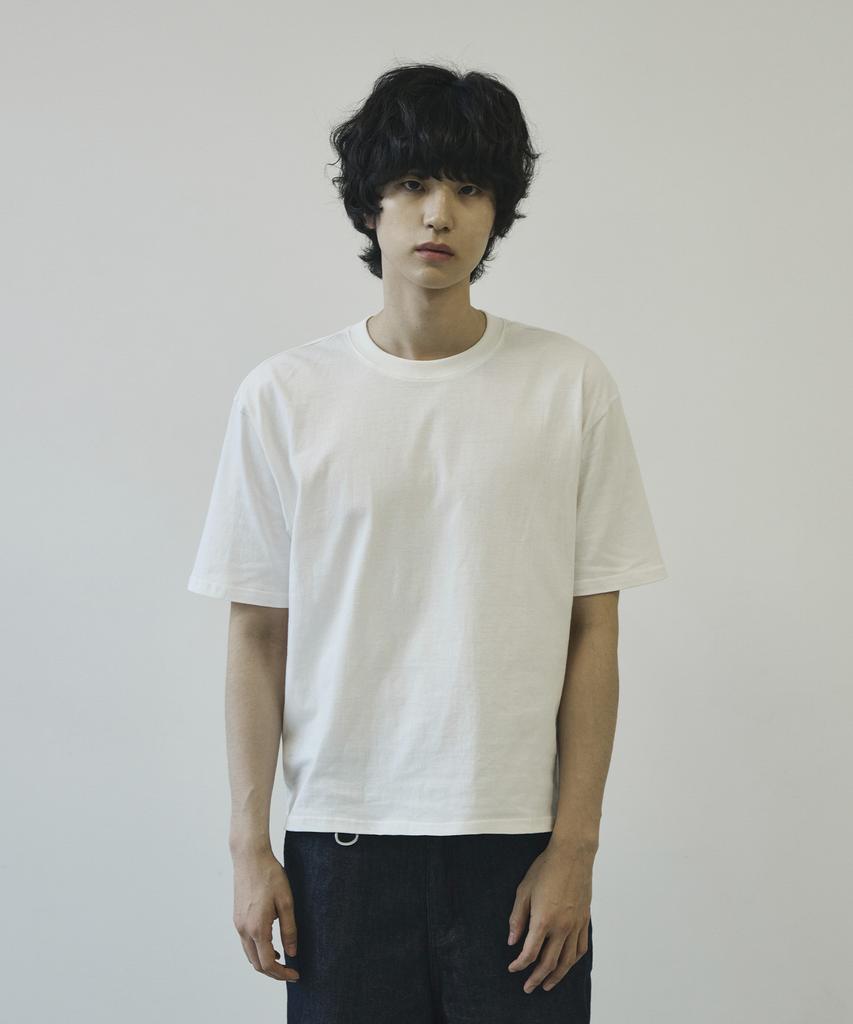 SIGNATURE Natural Crop Short Sleeve T-Shirt [White]